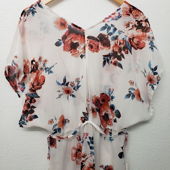 Sim & Sam Floral Sheer Boho Upen Front  Cover Up Kimono Size S/M - Picture 8 of 10